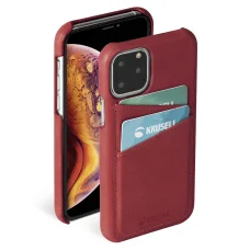 Krusell Sunne CardCover Apple iPhone 11 Pro Max bőrtok vintage piros (61795)