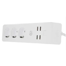 Tellur WiFi okos elosztó, 3 aljzattal, 4 USB-porttal, 4A, 2200W, 10A, 1,8 m