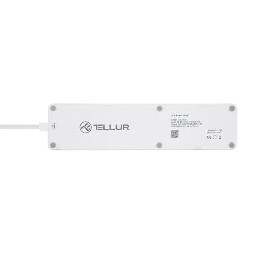 Tellur WiFi okos elosztó, 3 aljzattal, 4 USB-porttal, 4A, 2200W, 10A, 1,8 m - 3