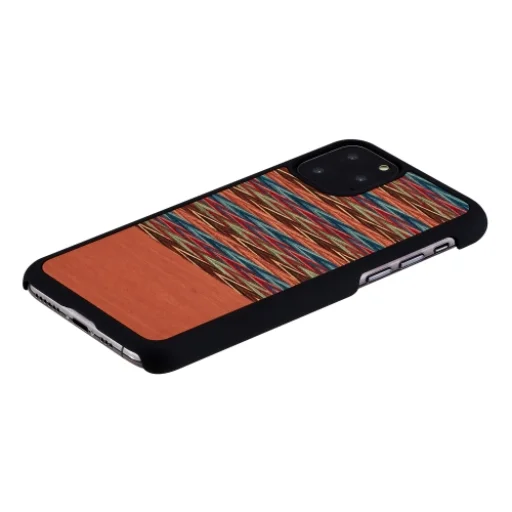 MAN&WOOD puzdro na smartfón iPhone 11 Pro Browny Check Black puzdro - 2