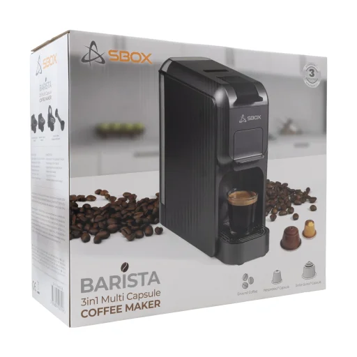 Sbox CM-719 Barista Black kávovar 3 v 1 - 7
