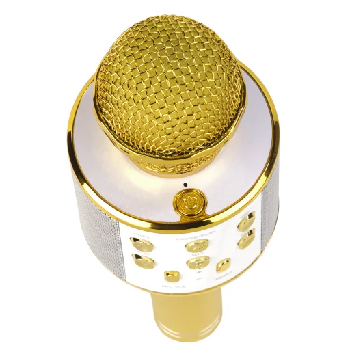 Denver KMS-20GOMK2 Gold vezeték nélküli Bluetooth karaoke mikrofon hangszóró - 2