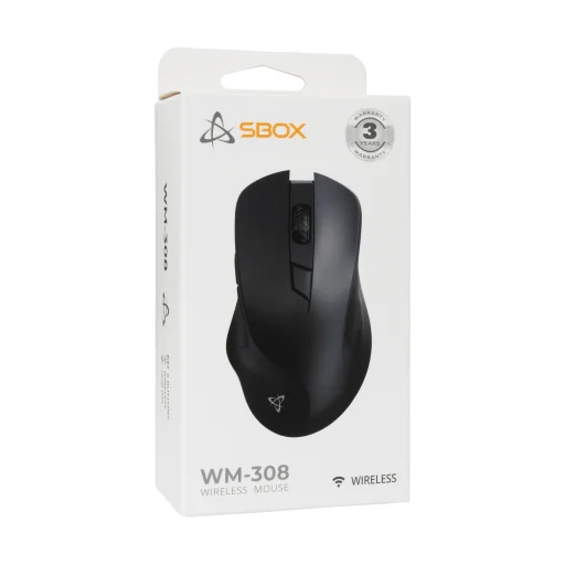 Sbox WM-308 bezdrôtová myš čierna - 6