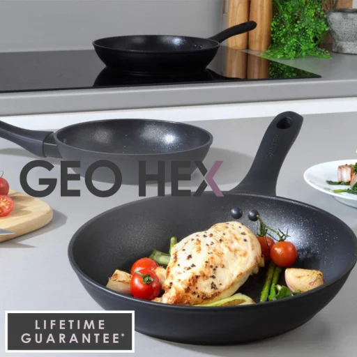 Salter BW08773 Geo Hex 3 részes serpenyő szett - 20/24/28 cm - 8