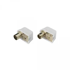 Sbox KON.RF-F+M/R RF samec + samica 90° koaxiálny konektor