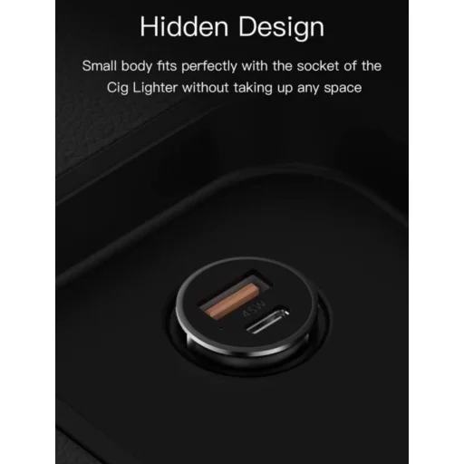 Orsen C8 45W mini autós töltő fekete - 6