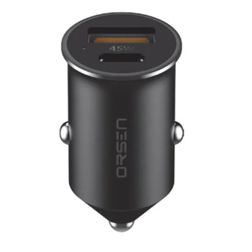 Orsen C8 45W mini autós töltő fekete - 1