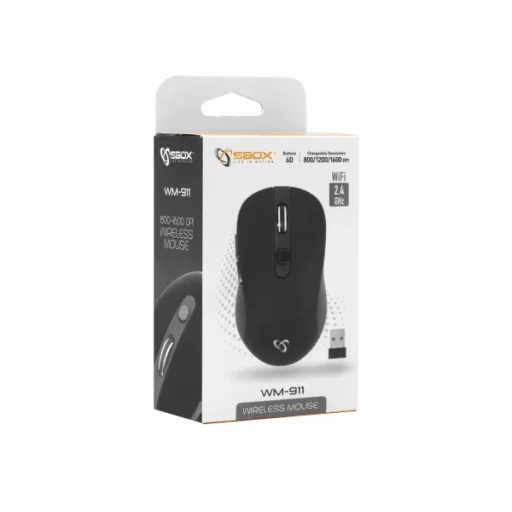 Sbox WM-911B vezeték nélküli optikai egér fekete - 4