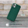 Devia Woven2 vzorované mäkké puzdro pre iPhone 11 Pro Max, zelené puzdro thumbnail