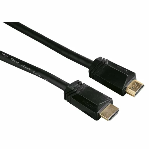 Hama 00122105 vysokorýchlostný HDMI kábel, vidlica - vidlica, s Ethernetom, pozlátený, 3 m - 1