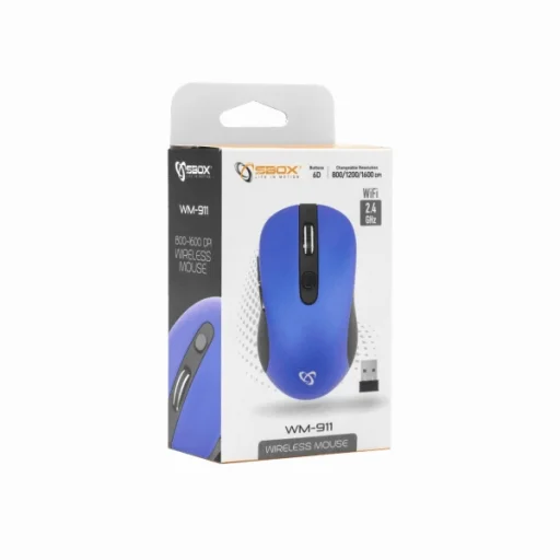 Sbox WM-911BL bezdrôtová optická myš modrá - 3