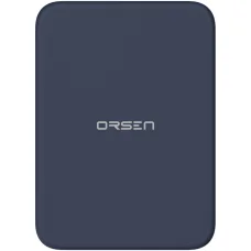 Orsen EW50 mágneses vezeték nélküli power bank iPhone 12 és 13 készülékekhez, 4200 mAh, kék