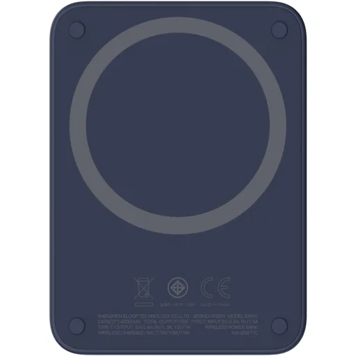 Orsen EW50 magnetický bezdrôtový powerbank pre iPhone 12 a 13, 4200 mAh, modrý - 2