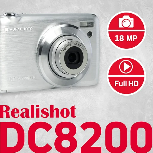 AgfaPhoto DC8200 Silver digitálny fotoaparát - 2
