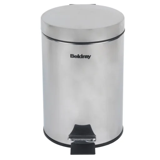 Beldray LA038098SSPFEU7 Soft-Close Pedal Bin 3 Litre, Stainless Steel - 1