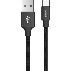 Devia Pheez Series Micro USB kábel (5V 2.4A, 1 m) červený