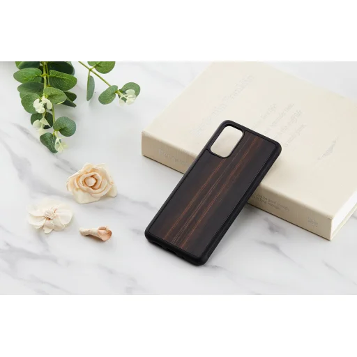 MAN&WOOD ebony black puzdro pre Samsung Galaxy S20+ - 3
