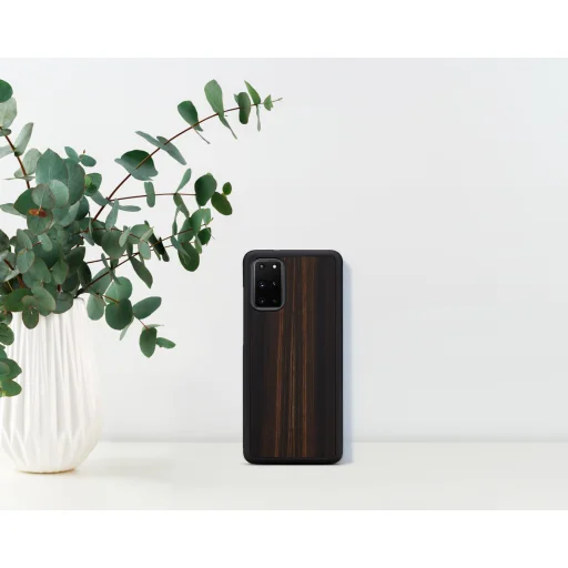 MAN&WOOD ebony black puzdro pre Samsung Galaxy S20+ - 5