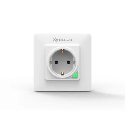 Tellur Smart WiFi nástenná zásuvka 3000W, 16A, biela - 1
