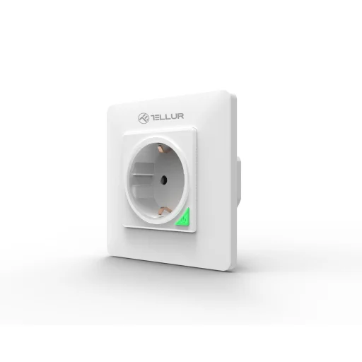 Tellur Smart WiFi nástenná zásuvka 3000W, 16A, biela - 2