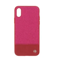 Tellur Cover Synthetic Leather Glitter II iPhone X/XS ružové puzdro