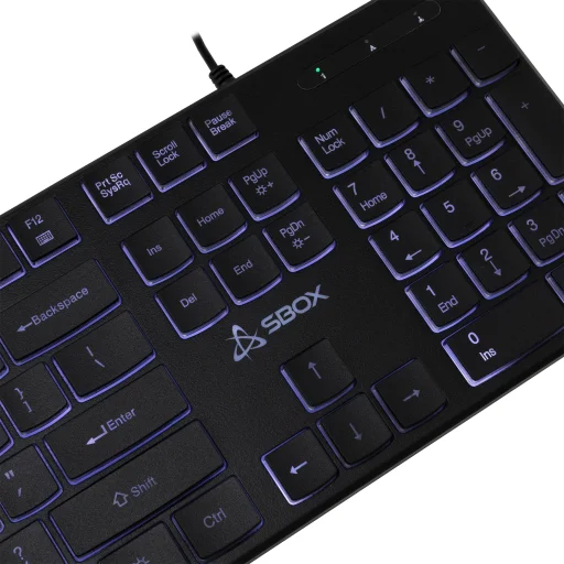Sbox K-22 US čierna klávesnica - 2