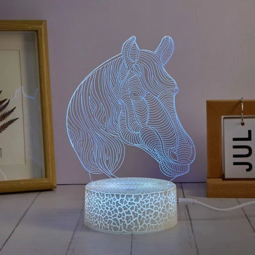 Manta SNL116RGB LED lámpa fénydekoráció Lovak RGB 3D - 5