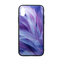 Tellur Glass Print puzdro so vzorom pierka pre iPhone XS