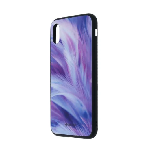 Tellur Glass Print puzdro so vzorom pierka pre iPhone XS - 2