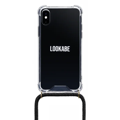 Lookabe Necklace iPhone X/Xs arany-fekete nyakpántos tok - 1