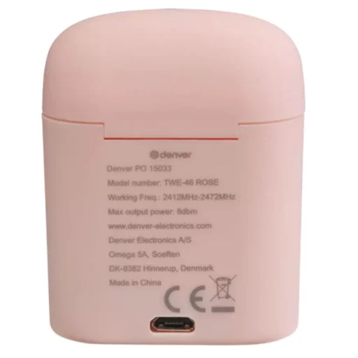 Denver TWE-46 Rose vezeték nélküli Bluetooth fülhallgató - 7