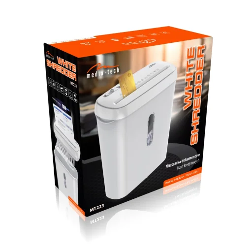 Skartovačka Media-Tech MT223 White Shredder - 7