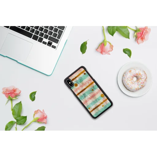 iKins SmartPhone puzdro iPhone XS Max pop mint black puzdro - 4