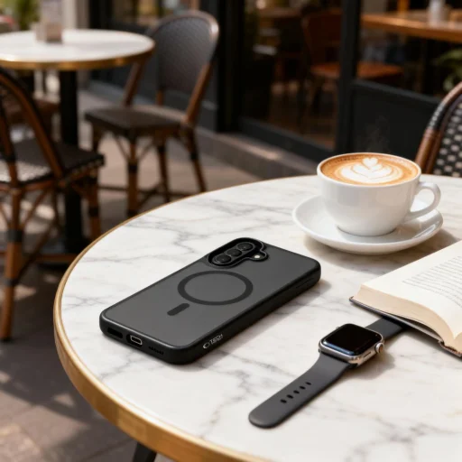 Samsung Galaxy A27 5G Tech-Protect Magmat MagSafe matné čierne puzdro - 5