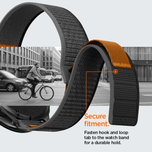 Garmin Quick Release 22 mm Spigen Athlex Air aktívny čierno-oranžový - 6