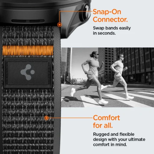 Garmin Quick Release 22 mm Spigen Athlex Air aktívny čierno-oranžový - 7