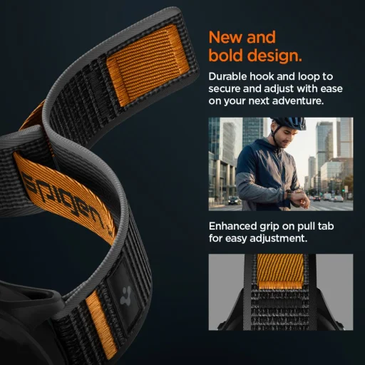 Garmin Quick Release 22 mm Spigen Athlex Air aktívny čierno-oranžový - 8