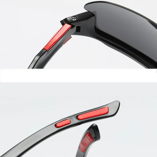 Techsuit - Cyklistické okuliare (9301) - na cyklistiku a outdoorové športové aktivity, s UV ochranou, unisex - Čierna / Modrá - 2
