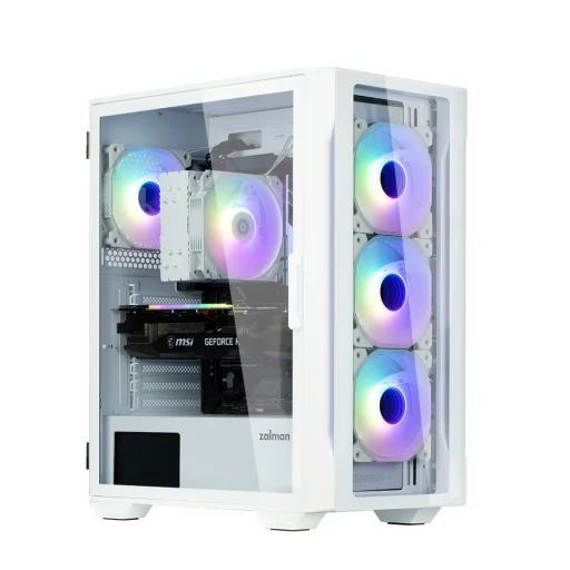 Zalman I3 NEO TG White počítačová skrinka - 2