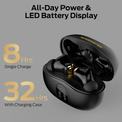 Monster N-Lite 217, čierne bluetooth slúchadlá - 7