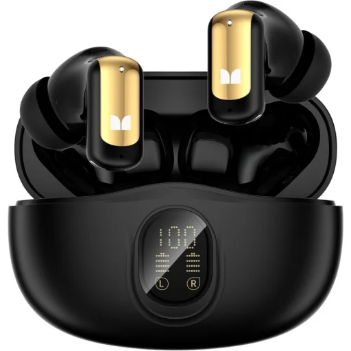 Monster N-Lite 217, čierne bluetooth slúchadlá - 1