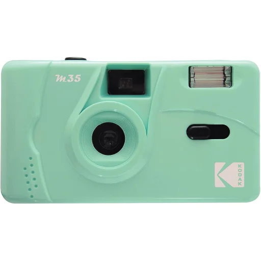 Kodak M35 filmový fotoaparát mätovo zelený - 1