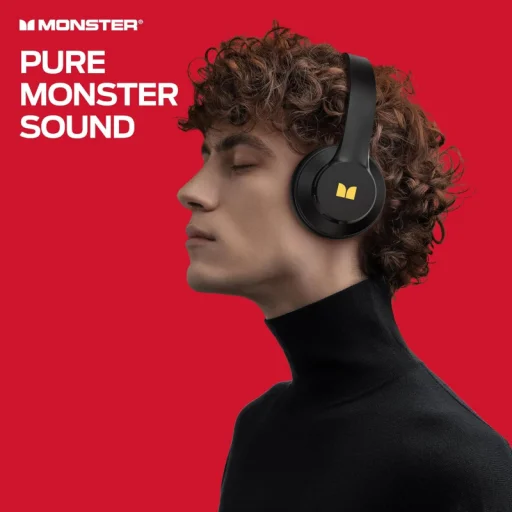 Bluetooth slúchadlá Monster Mission 100, čierne - 5
