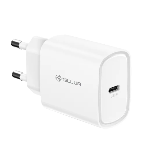 Tellur 20W USB-C PD sieťová nabíjačka biela - 1