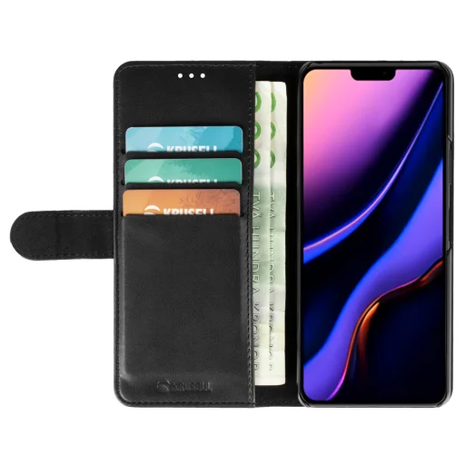 Krusell PhoneWallet Apple iPhone 12 Pro Max fekete fliptok tok - 4