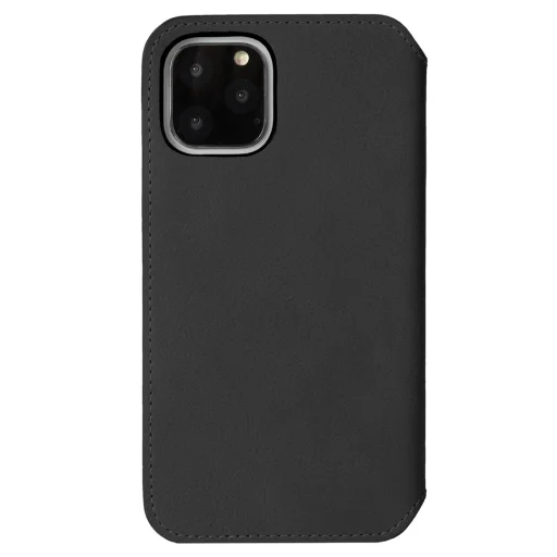 Krusell Sunne PhoneWallet Apple iPhone 11 Pro Max valódi bőr fliptok tok, vintage fekete - 2