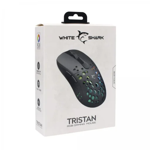 White Shark GM-9004 Tristan Black vezetékes gamer egér - 8