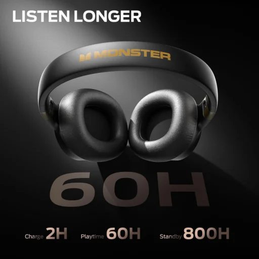 Bluetooth slúchadlá Monster Persona SE, čierne - 4