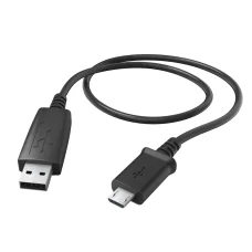 Hama 00173672 nabíjací a dátový kábel, Micro-USB 0,6 m, čierny
