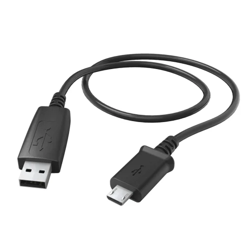 Hama 00173672 nabíjací a dátový kábel, Micro-USB 0,6 m, čierny - 1